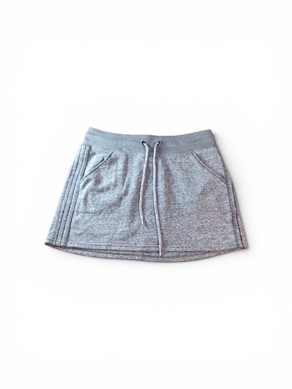 Athleta Short Sweat Skirt Women's Small Gray No Liner Athleisure Lightweight
